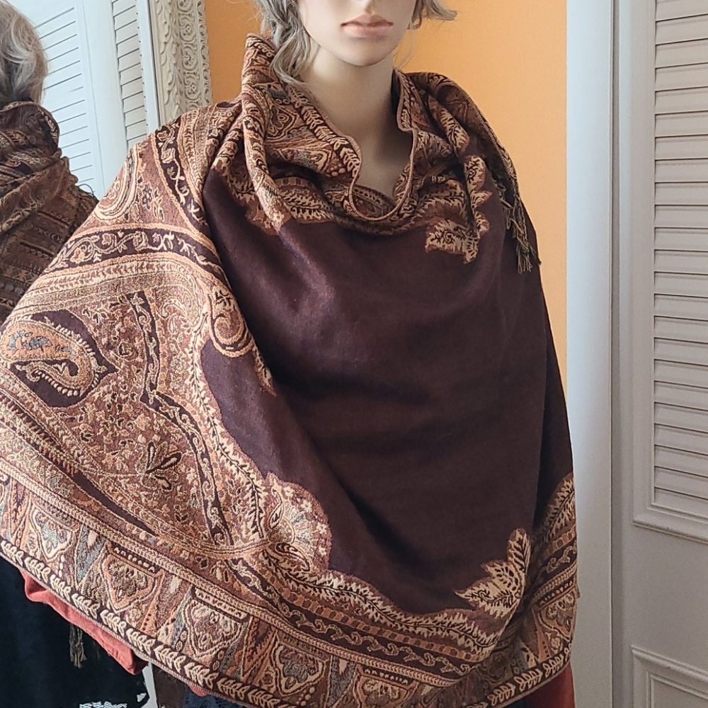 Reversible Pashmina Scarf Shawl Wrap